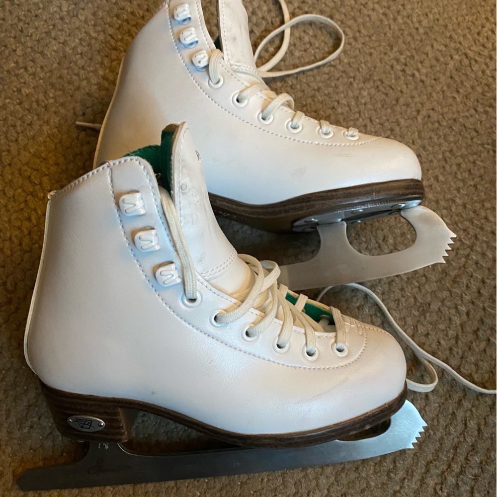 Riedell kids 10w opal ice skates size J12